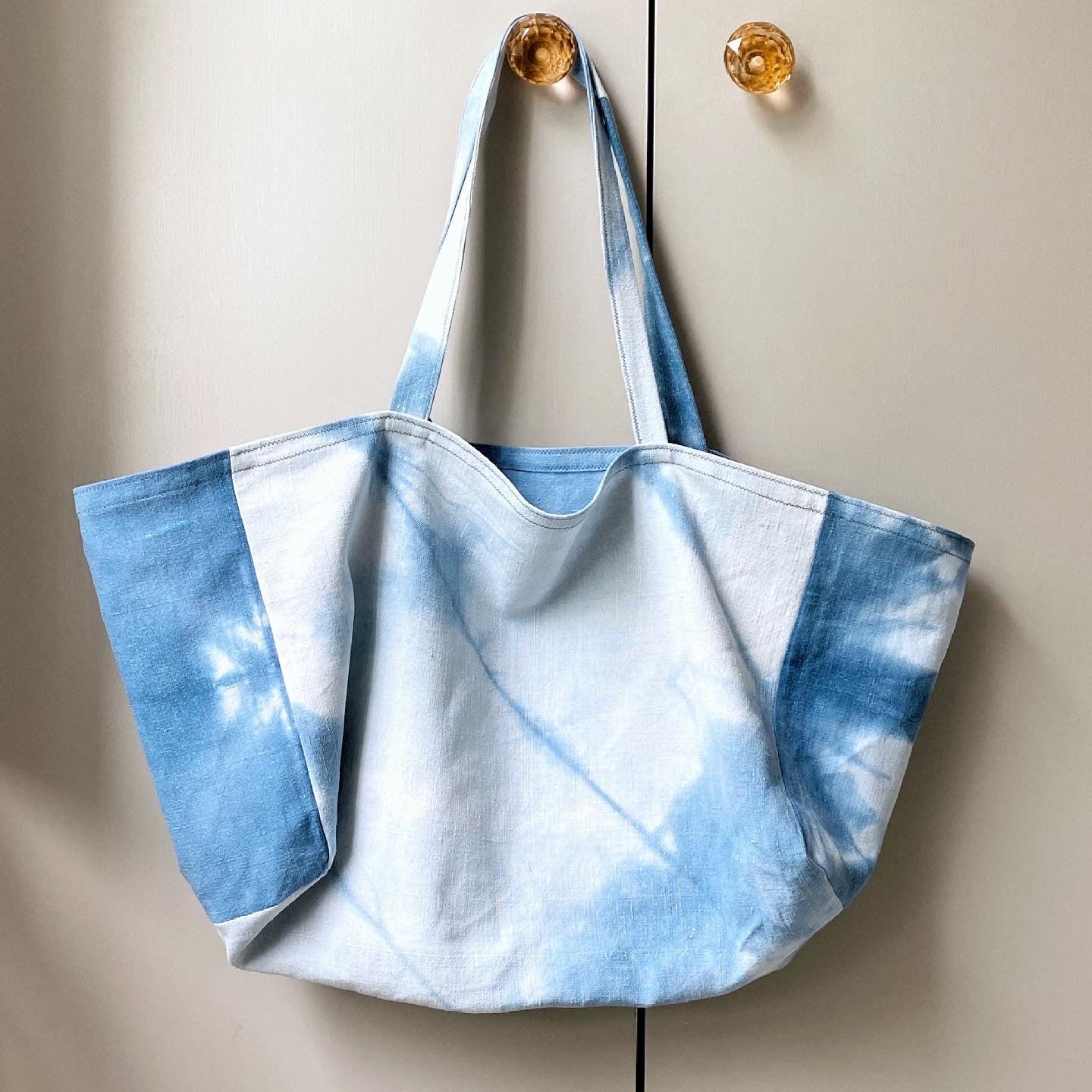 Indigo tie-dye shopper - Plum & Belle