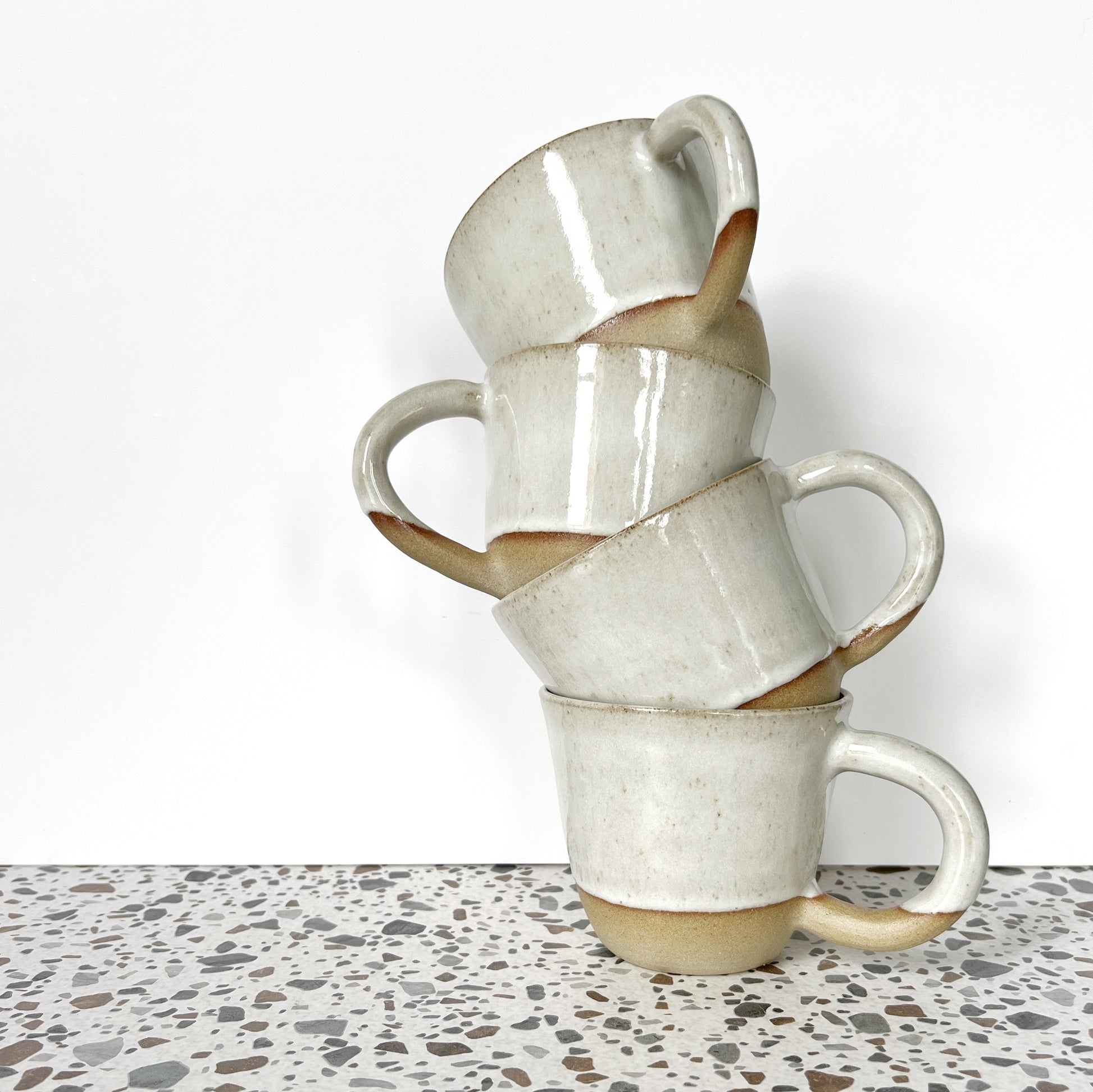 Marlow stoneware mug, white - Plum & Belle