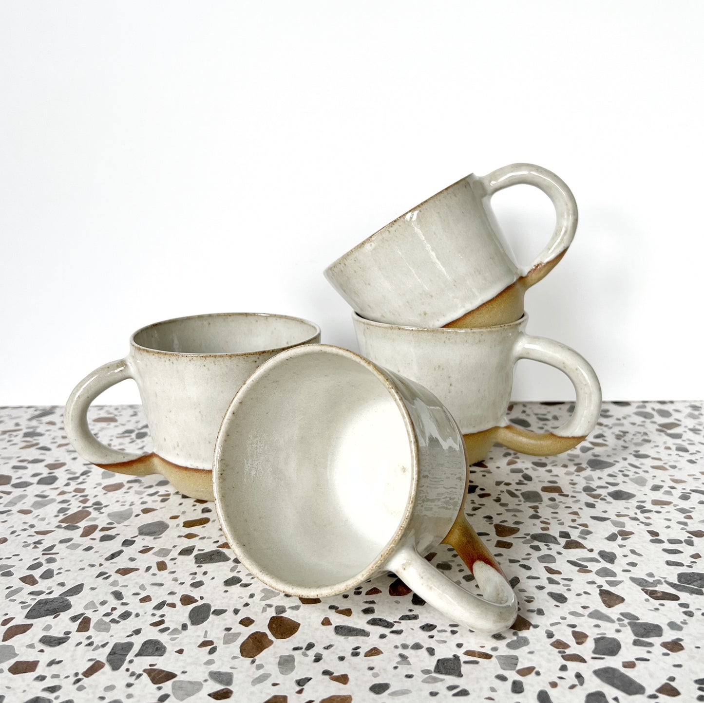 Marlow stoneware mug, white - Plum & Belle