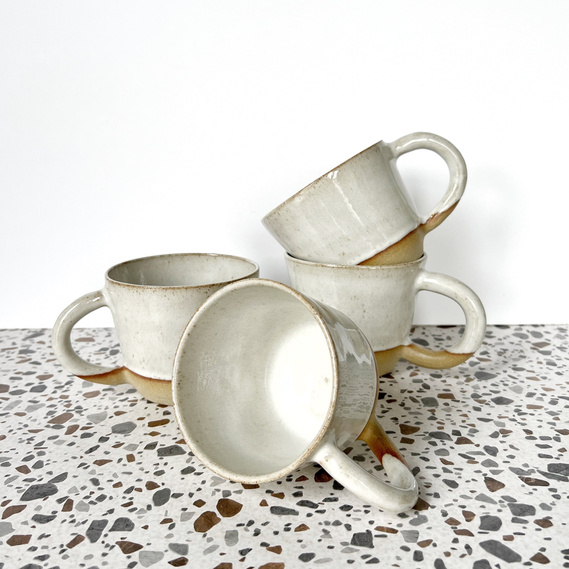 Marlow stoneware mug, white - Plum & Belle