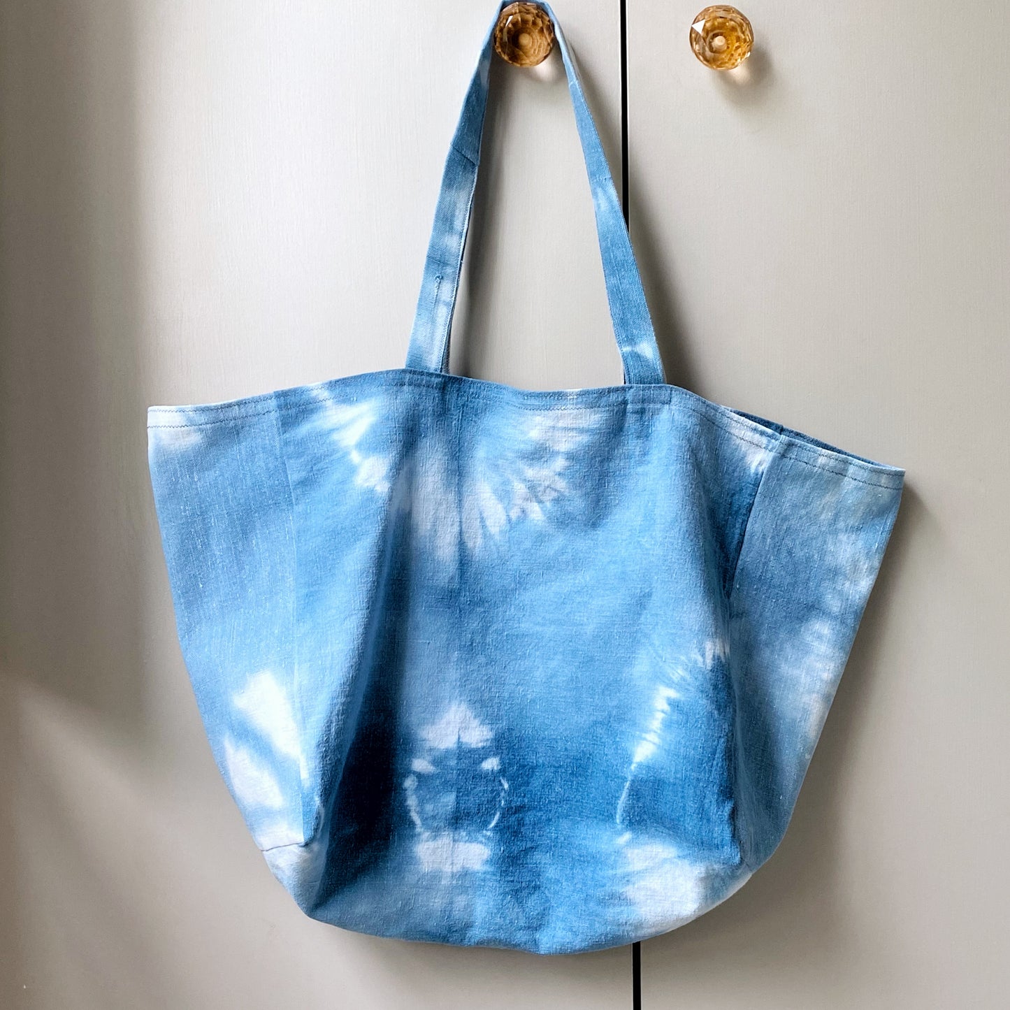 Indigo tie-dye shopper - Plum & Belle