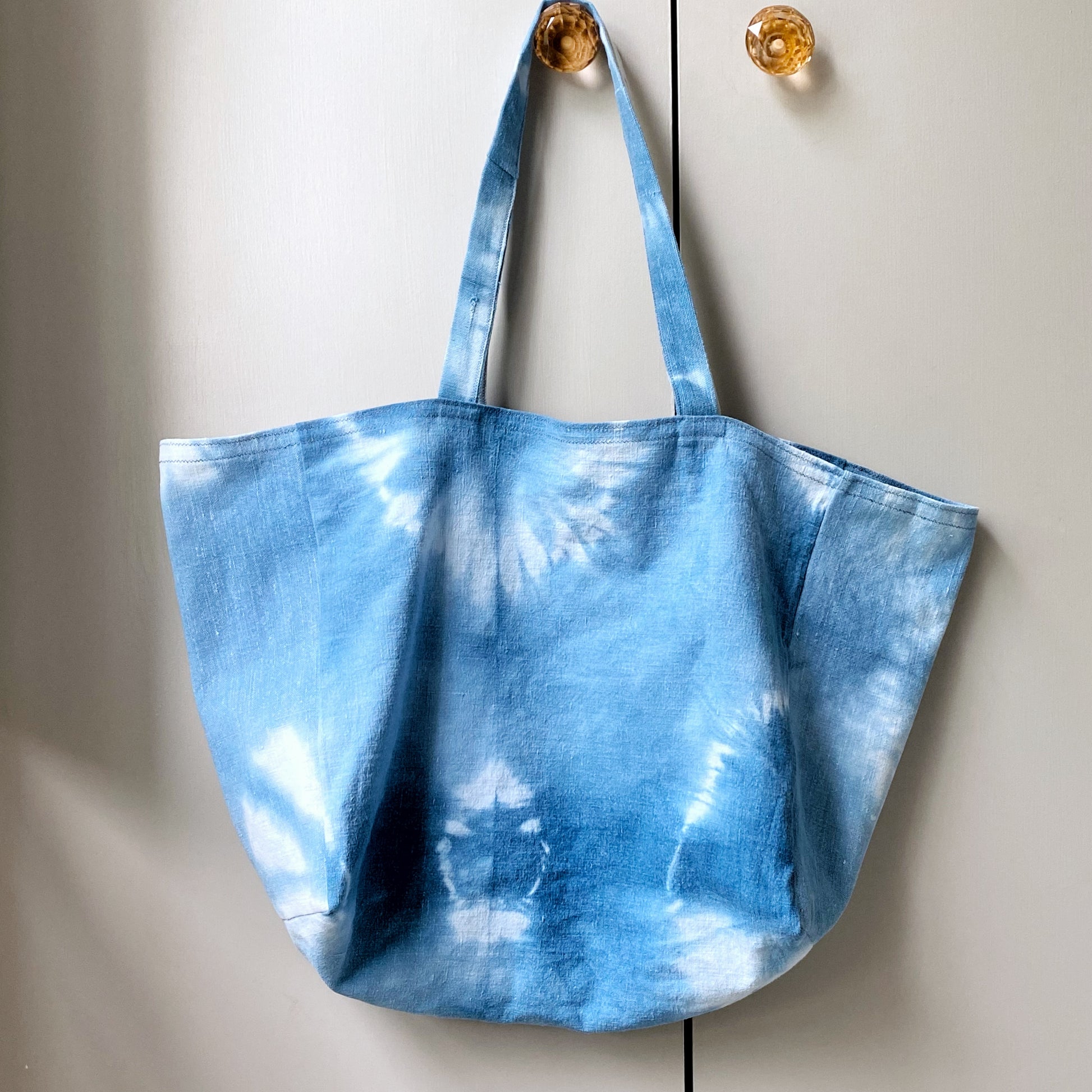 Indigo tie-dye shopper - Plum & Belle