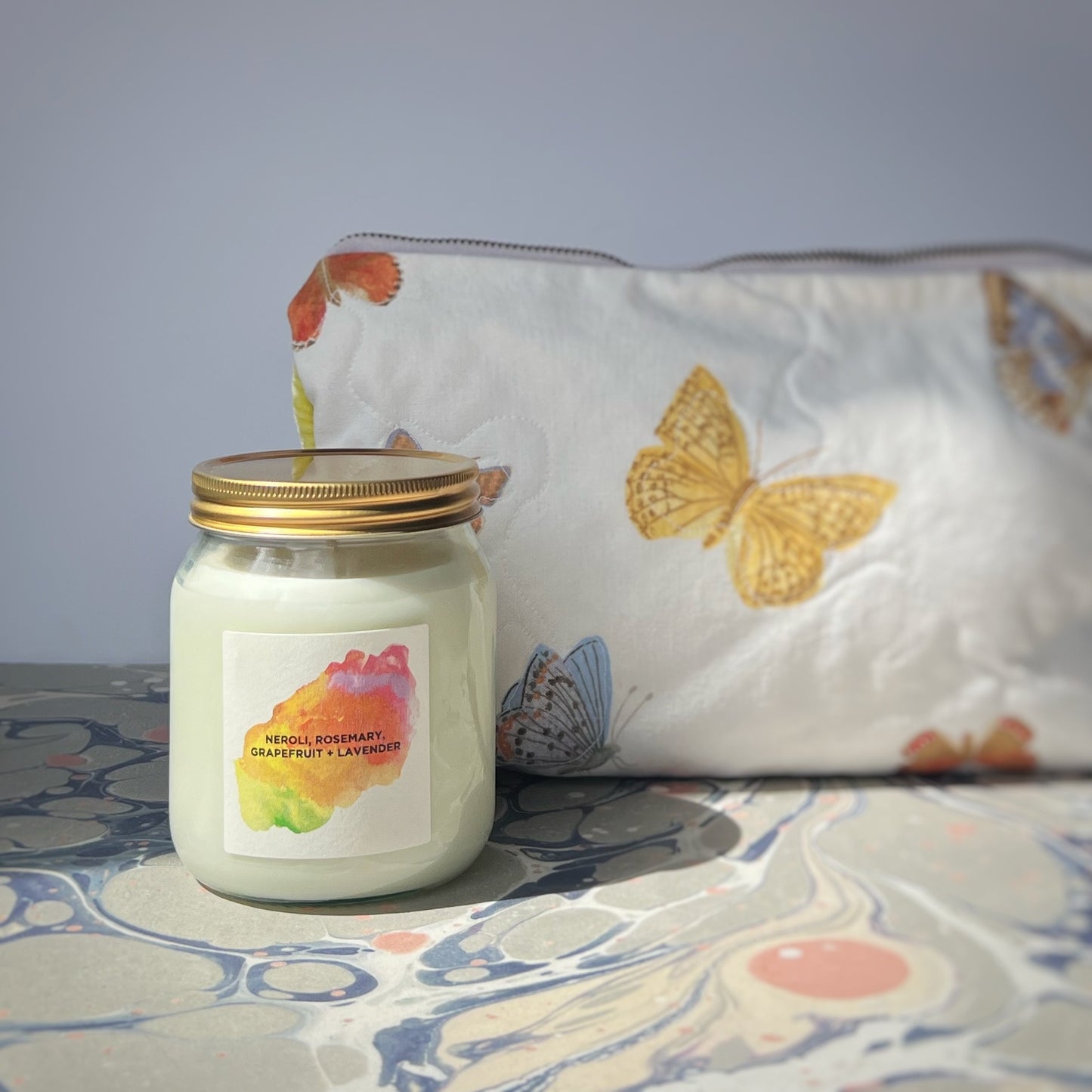 Neroli, Rosemary, Grapefruit + Lavender aromatherapy candle - Plum & Belle