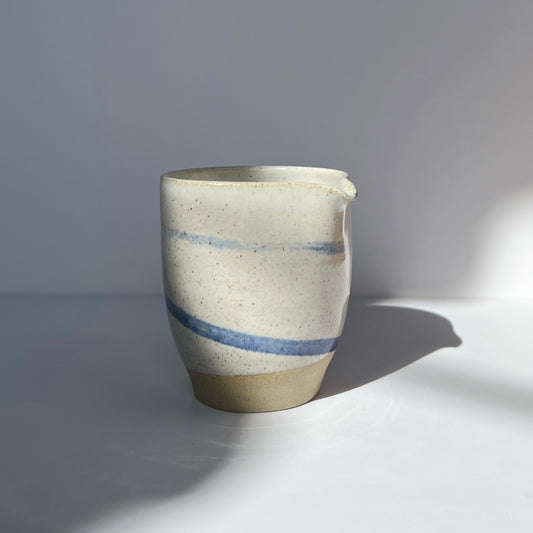 'Blue Swirl' stoneware jug - Plum & Belle