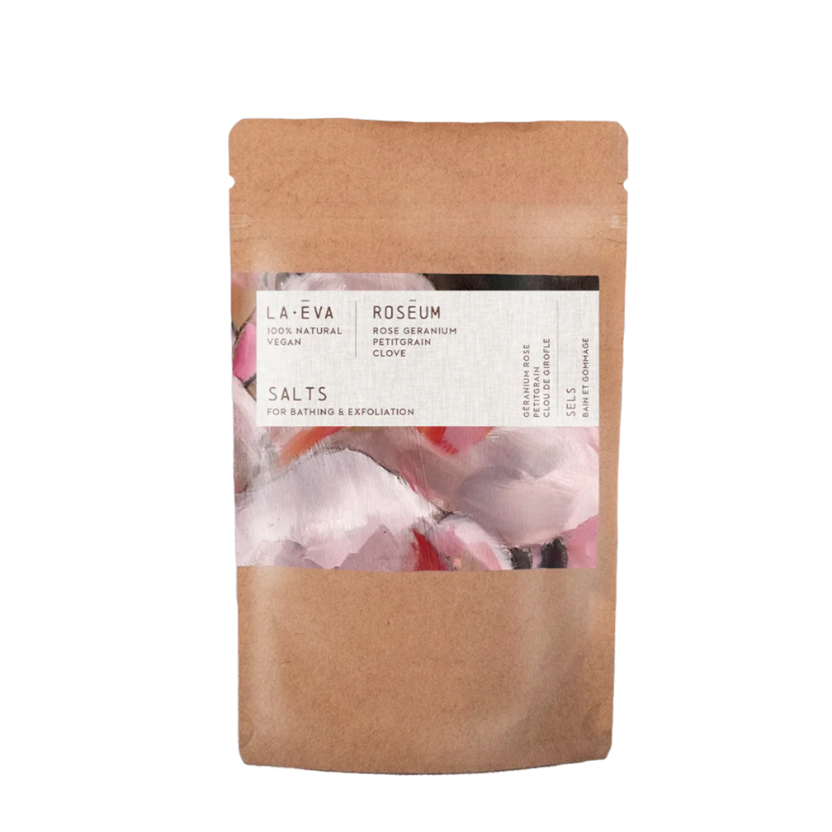 ROSEUM exfoliant and bath salts