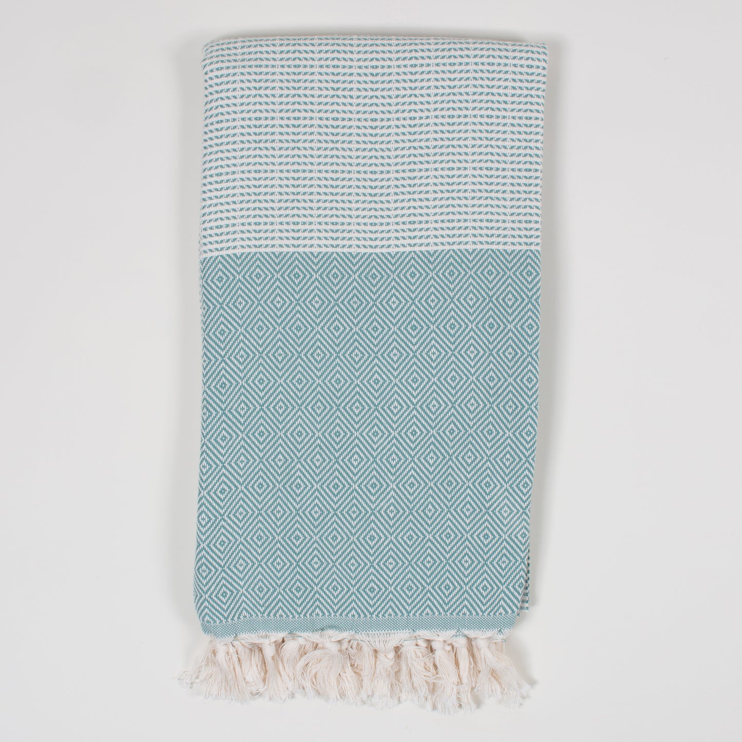 Nordic Dot Hammam Towel, Grey Green