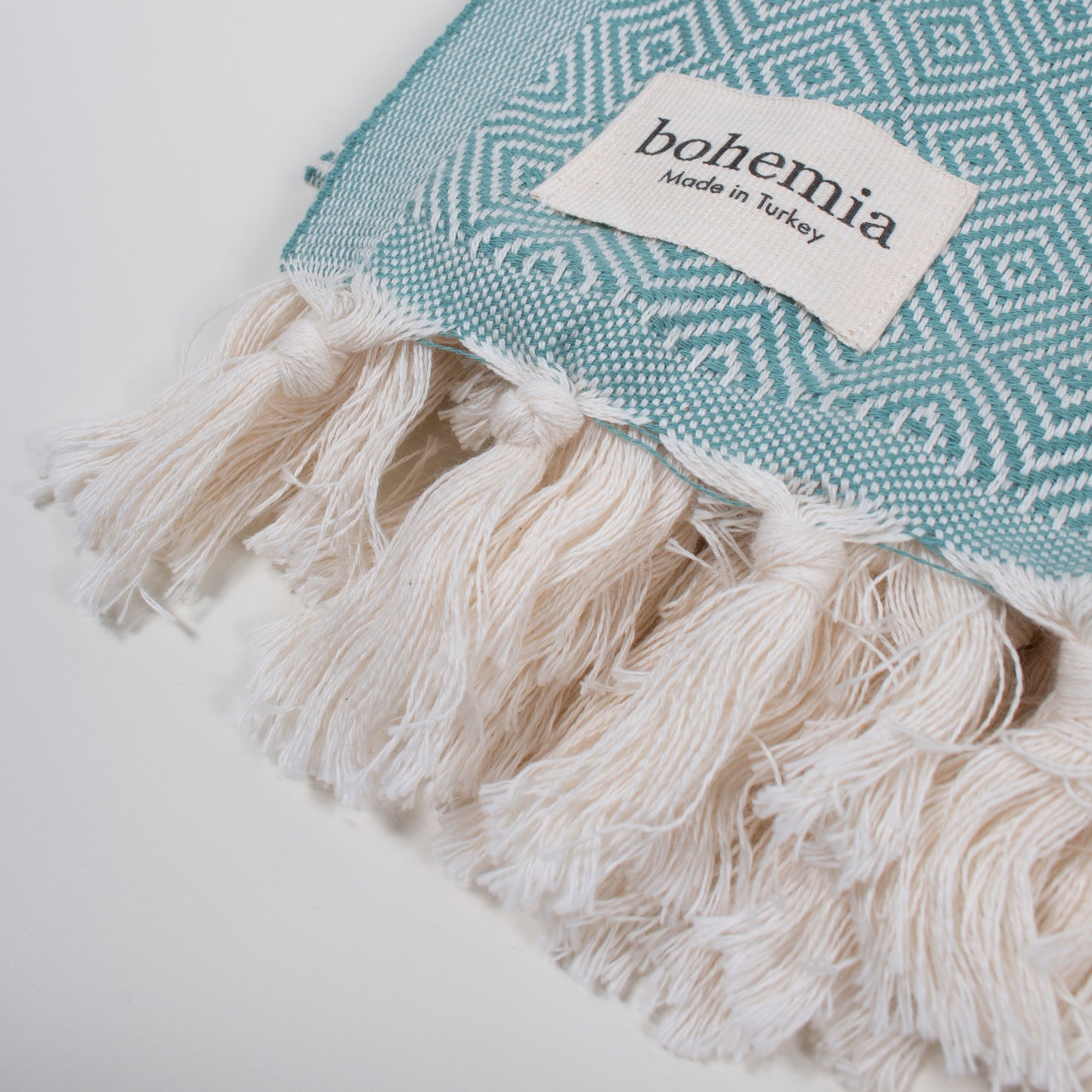 Nordic Dot Hammam Towel, Grey Green