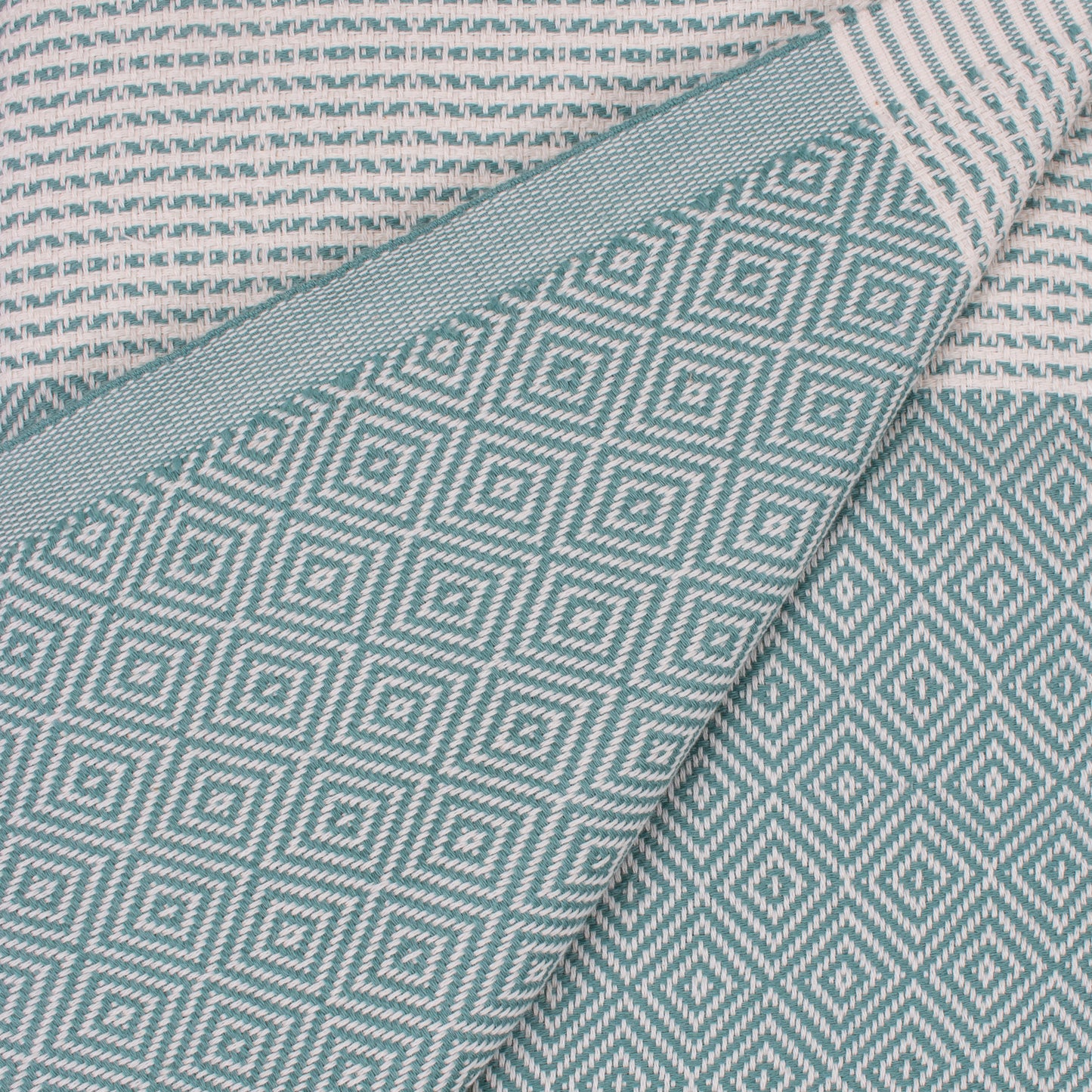 Nordic Dot Hammam Towel, Grey Green