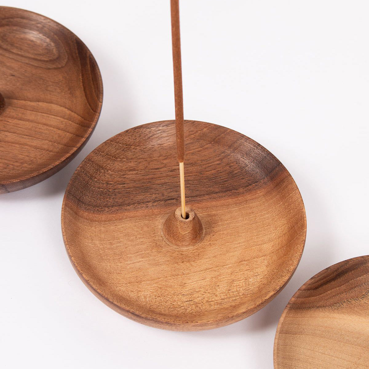 Walnut wood incense holder