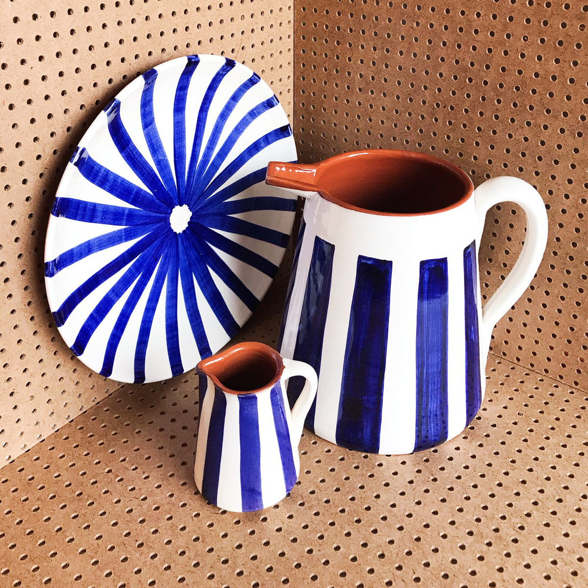Bold stripe pitcher, 2 litres