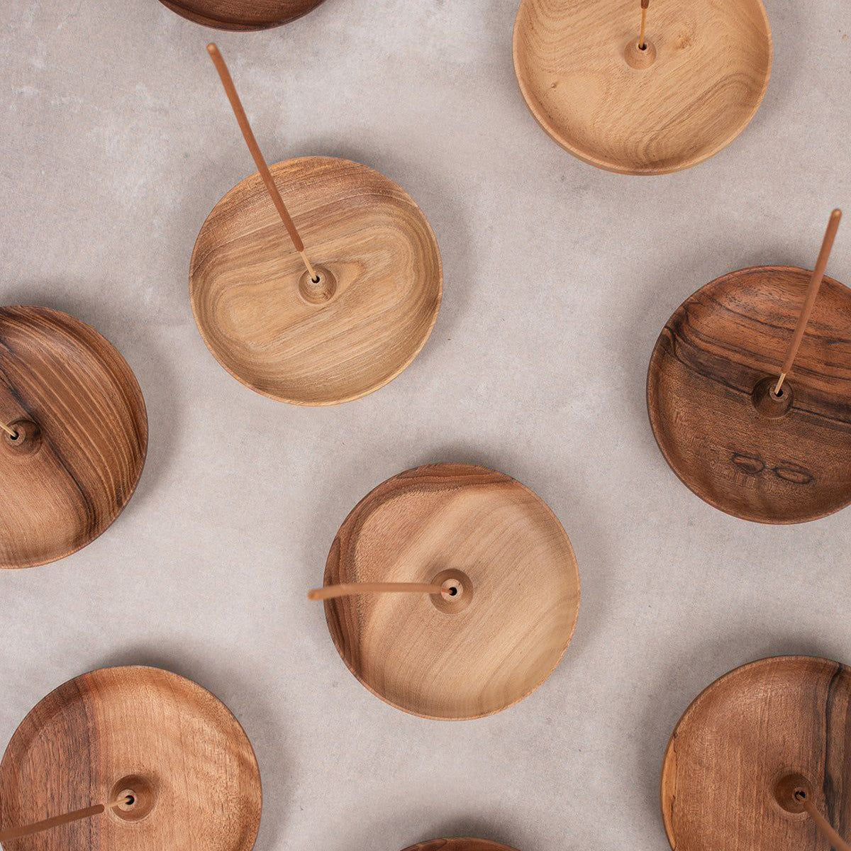 Walnut wood incense holder
