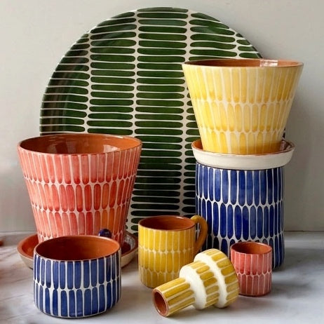 Stripe mini stepped vase