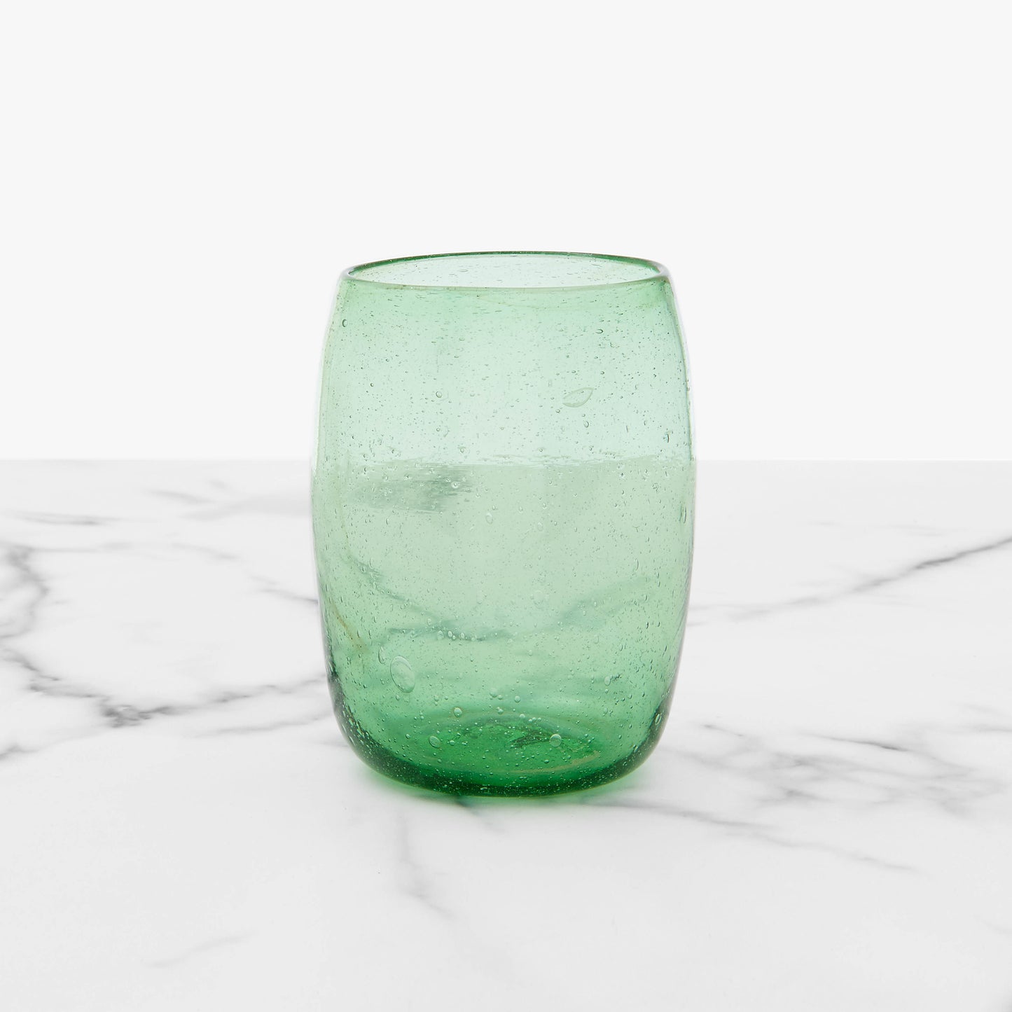 Pair of green colour handblown tumblers - Plum & Belle
