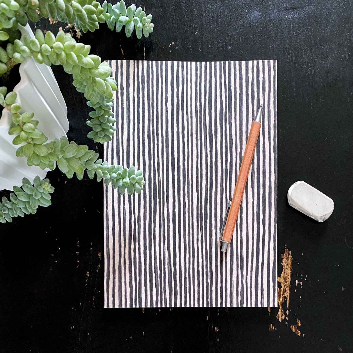 Painted Lines notebook Kinshipped - Plum & Belle
