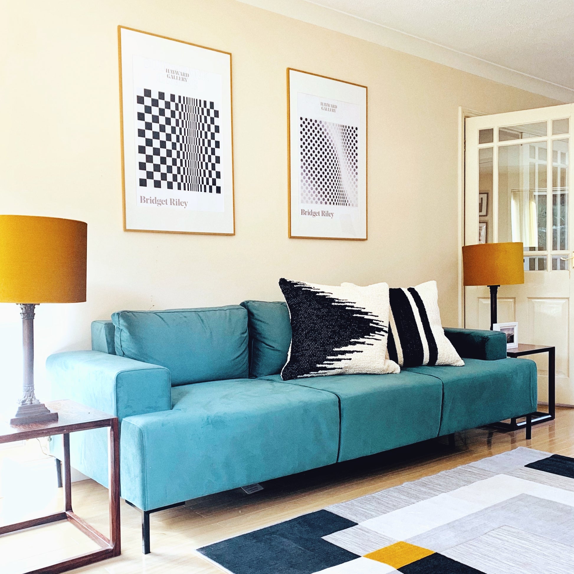 Fade recycled textile cushion, Casa Cubista - Plum & Belle