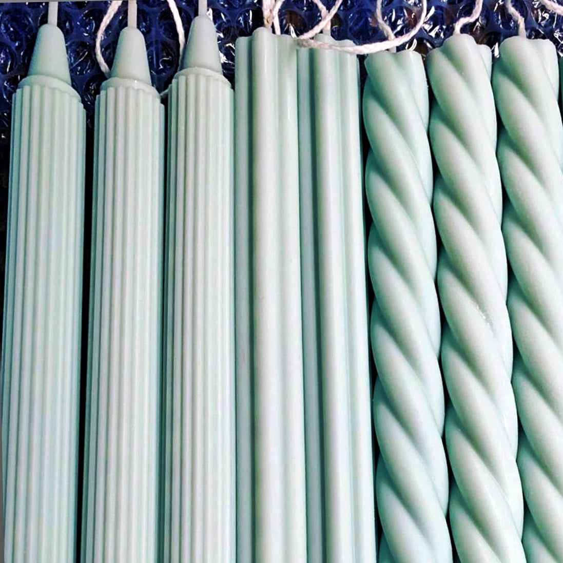 Amélie candle, set of two in sage green candles Beatrice's Bedroom