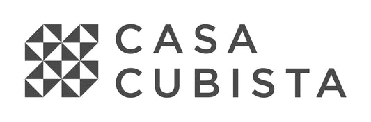 casa cubista rectangular logo