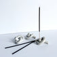 Stoneware knot incense holder - Plum & Belle
