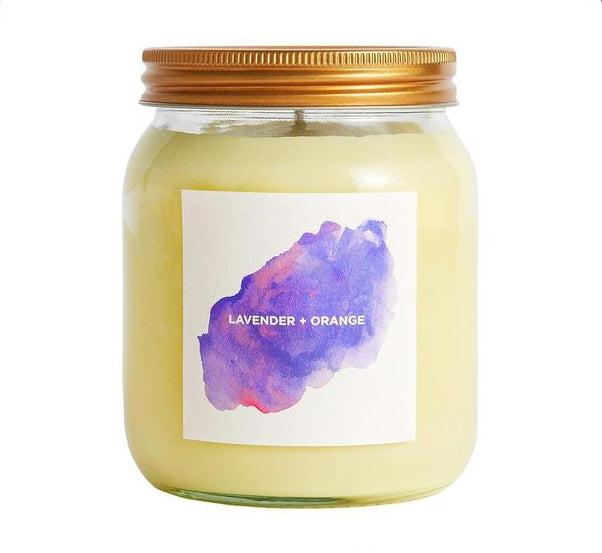 Lavender + Orange aromatherapy candle - Plum & Belle