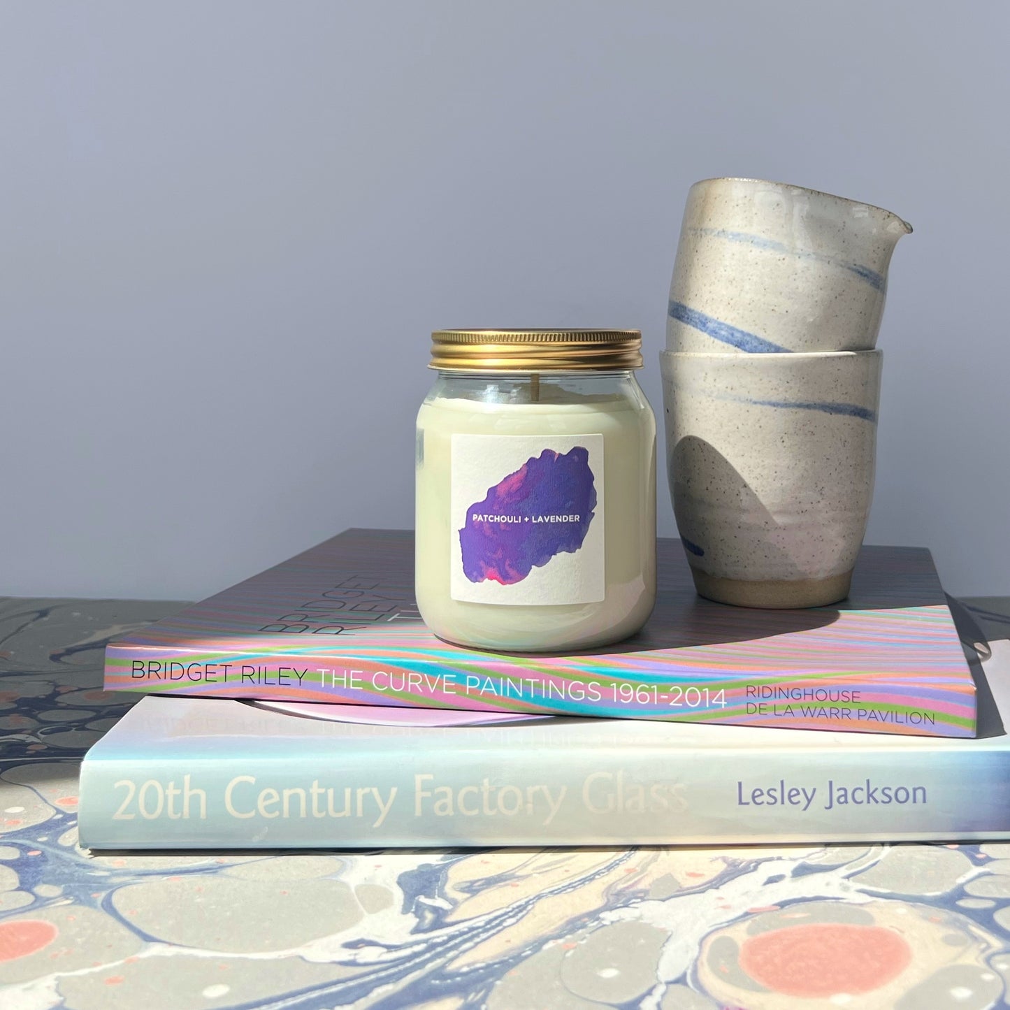 Patchouli + Lavender aromatherapy candle - Plum & Belle