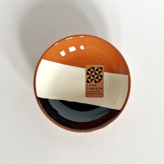 Mini bowl, terços in black, natural white and terracotta - Plum & Belle