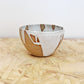 Stoneware herb stripping bowl