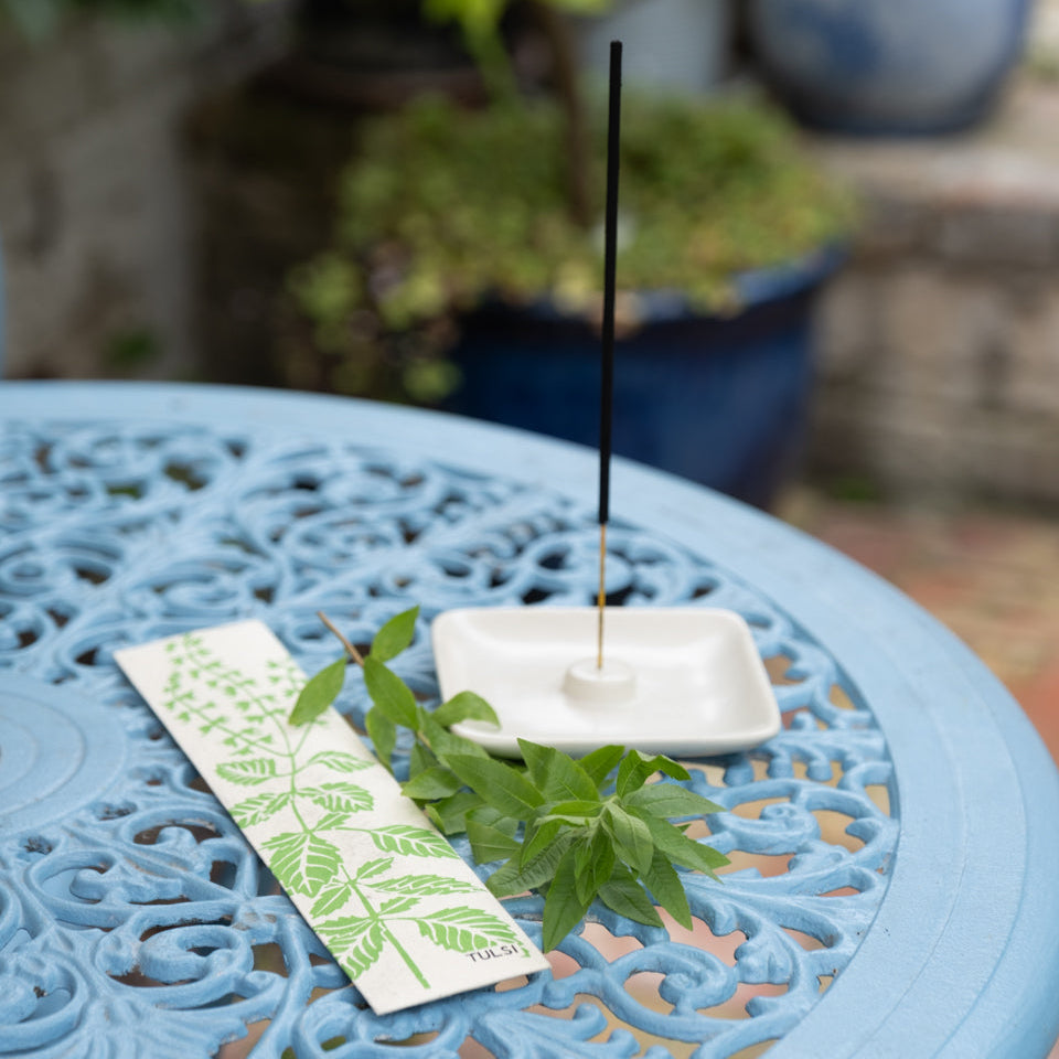 Handmade Tulsi incense sticks - Plum & Belle