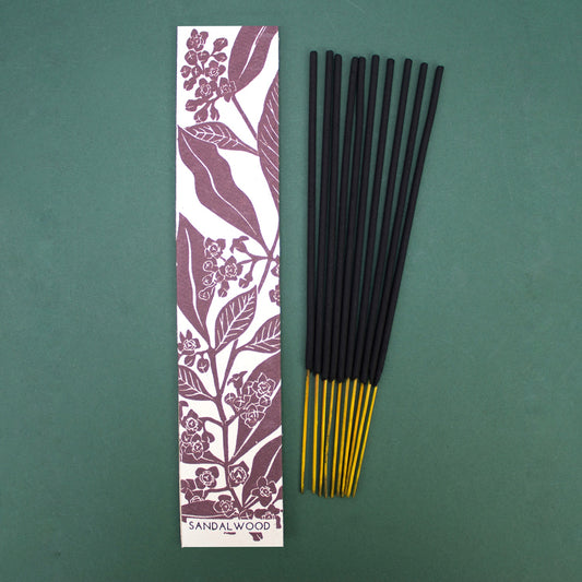 Handmade Sandalwood incense sticks - Plum & Belle
