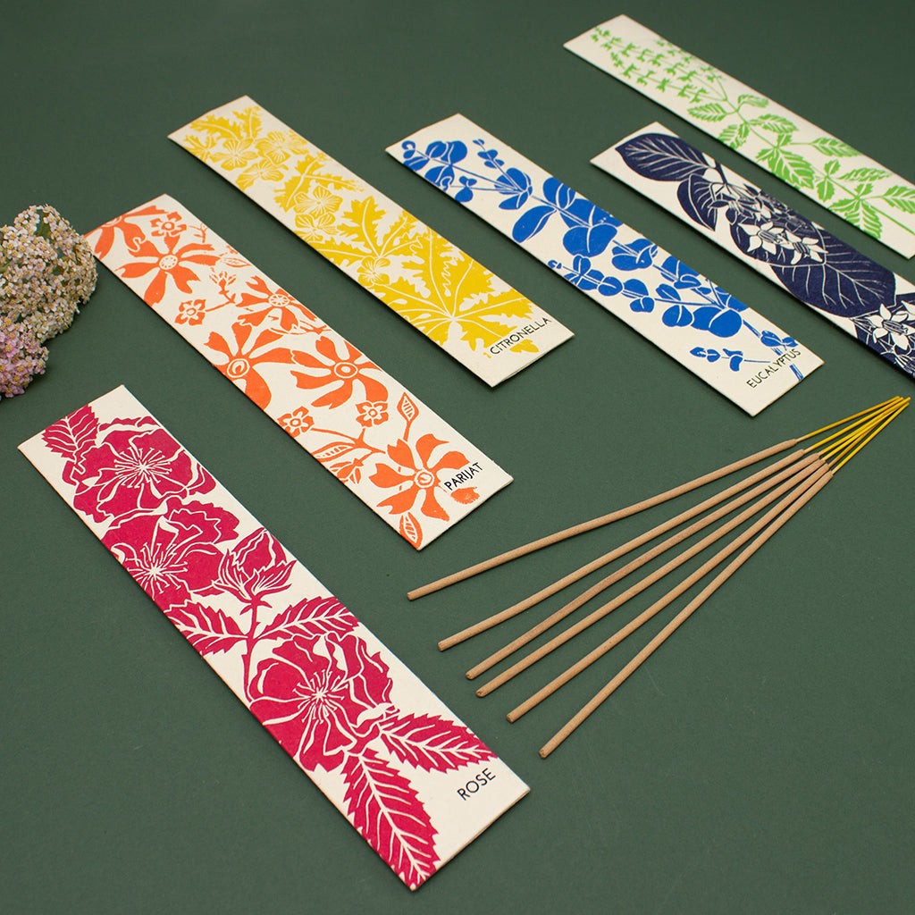 Handmade Tulsi incense sticks - Plum & Belle