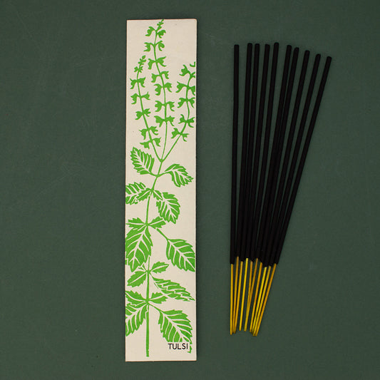 Handmade Tulsi incense sticks - Plum & Belle