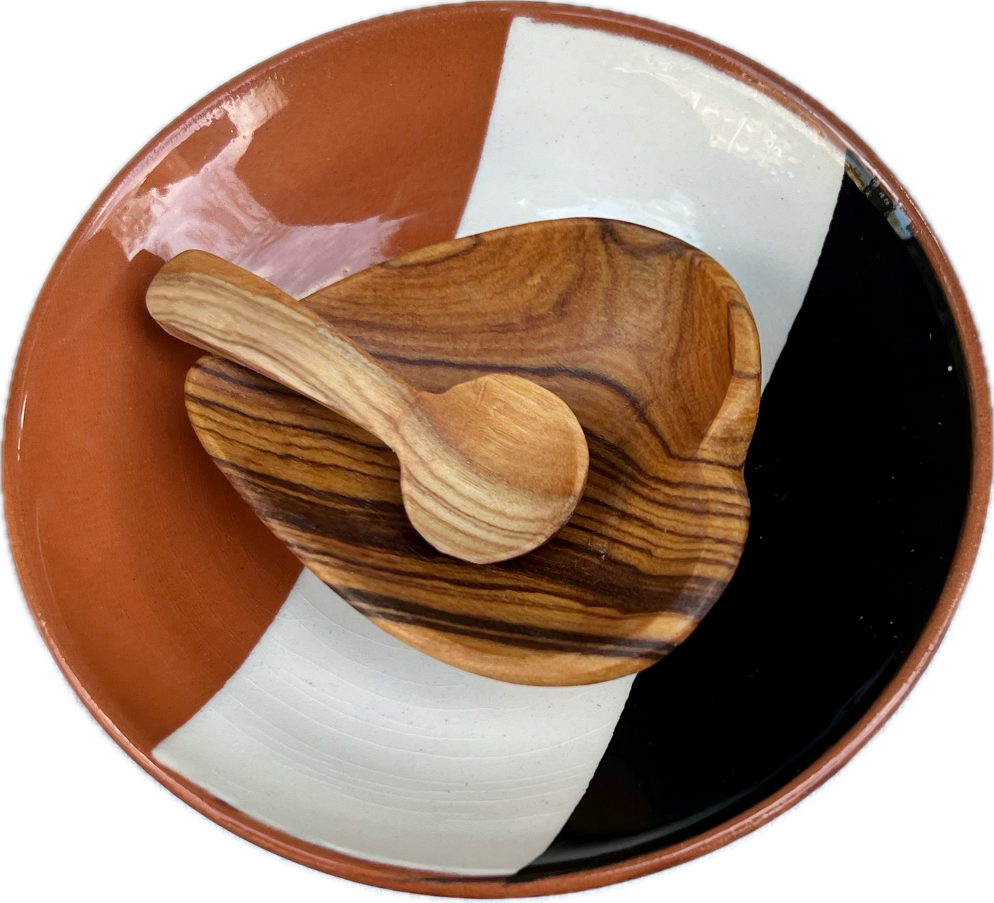 Olive Wood tiny salt spoon