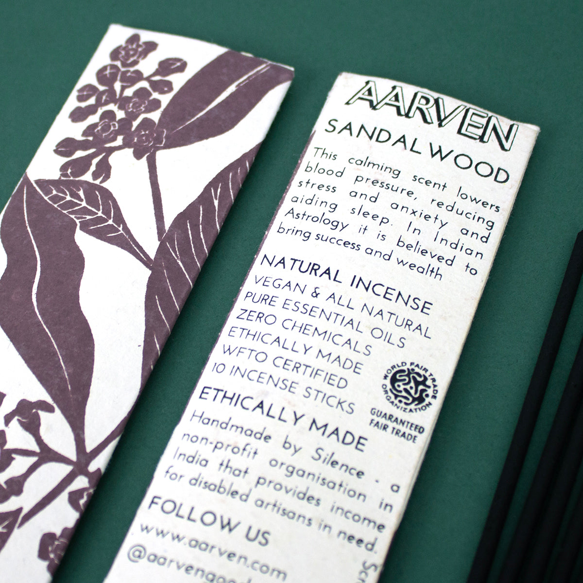 Handmade Sandalwood incense sticks - Plum & Belle