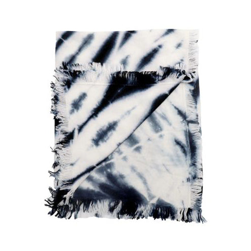 Wool cashmere tie dye blanket Thread Tales   