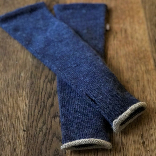 Alpaca fingerless mittens - Plum & Belle