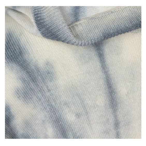 Tie dyed loungewear set, light blue/ivory knitwear Thread Tales   