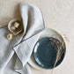 Contrast-edge linen napkin, Aerende - Plum & Belle