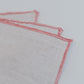 Contrast-edge linen napkin, Aerende - Plum & Belle