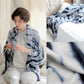 Wool cashmere tie dye blanket Thread Tales   