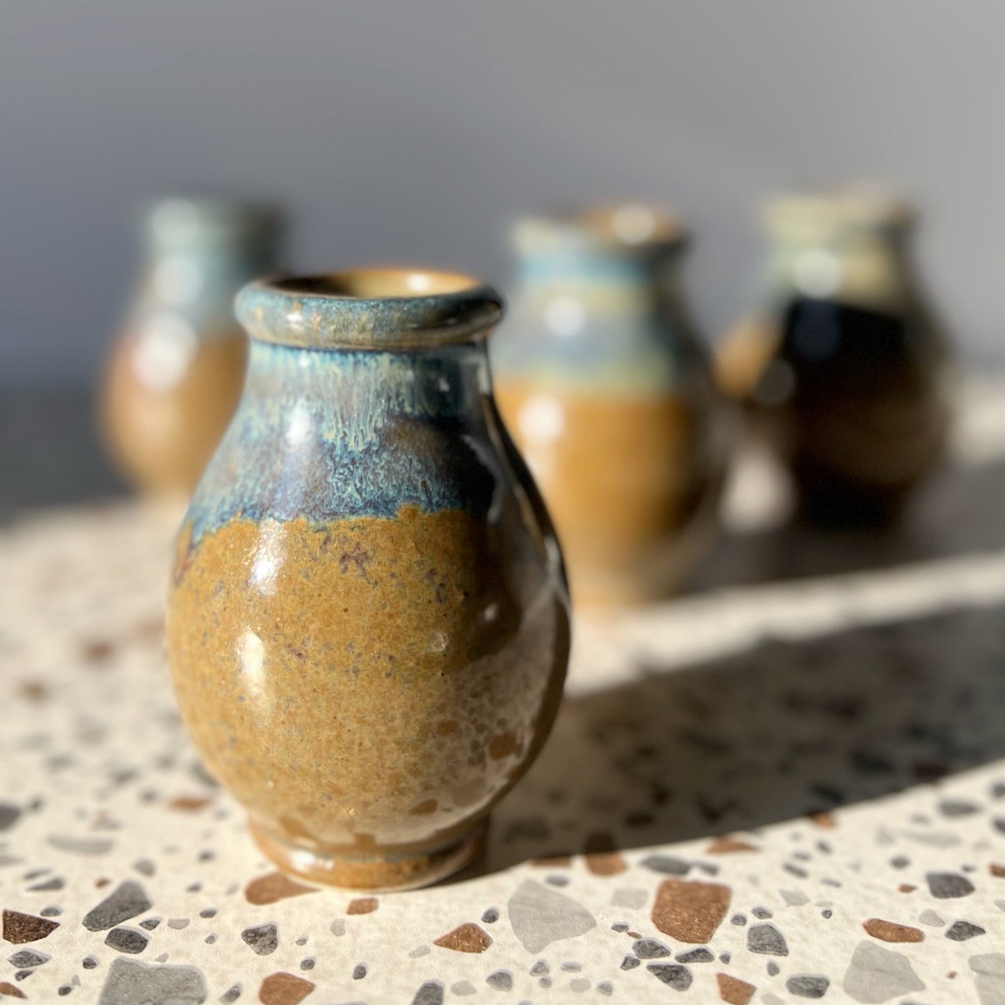 Small antique stoneware vase - Plum & Belle