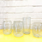 Pair of aqua colour handblown tumblers, Ishkar - Plum & Belle