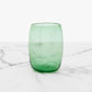 Pair of green colour handblown tumblers - Plum & Belle