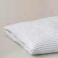 Grey stripe washed linen bedlinen set, kingsize, Aerende - Plum & Belle
