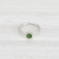 Silver hammered ring with tourmaline stone Ishkar - Plum & Belle