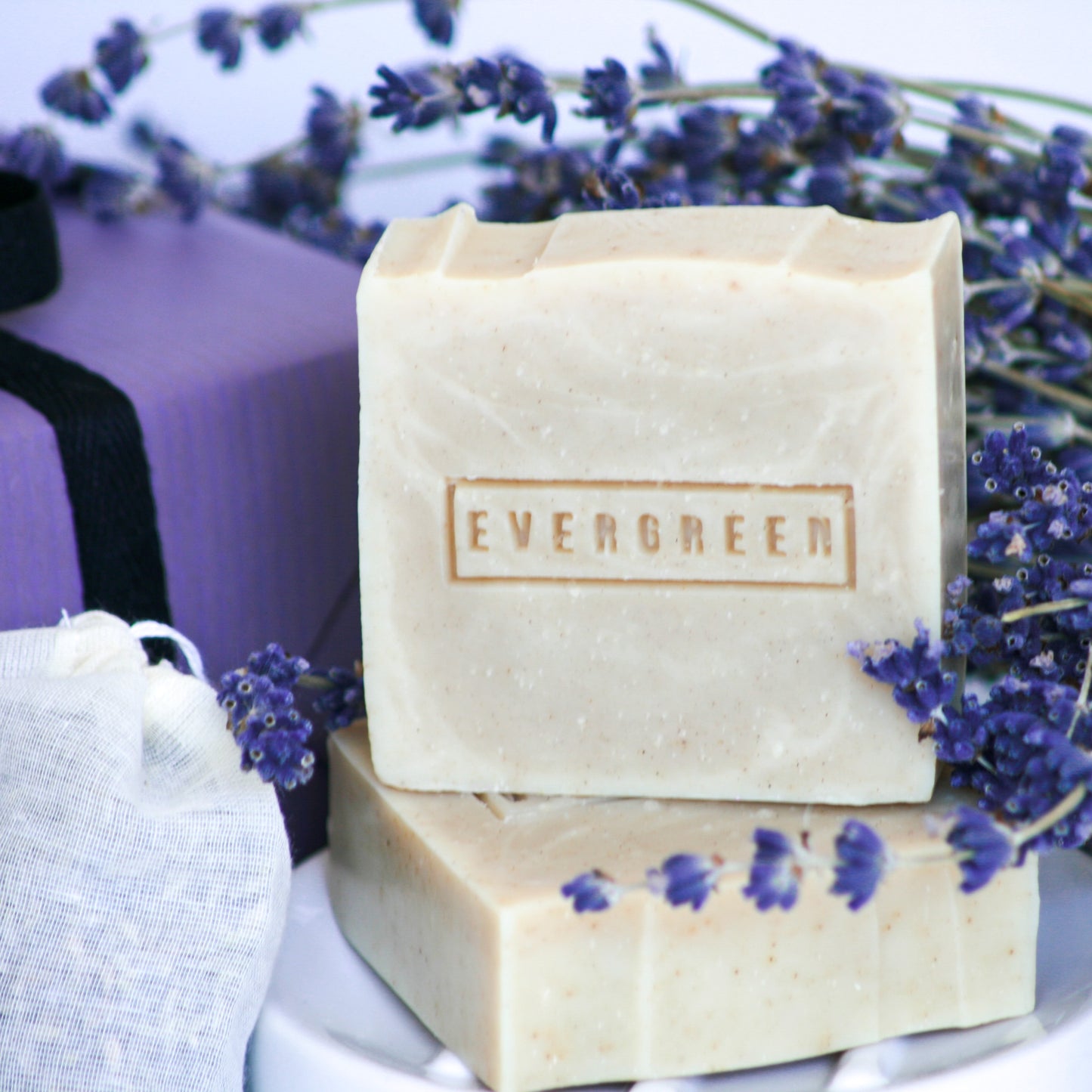 Lavender natural soap, Evergreen Soap Co - Plum & Belle