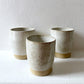Stoneware beaker, white ceramics Plum & Belle   