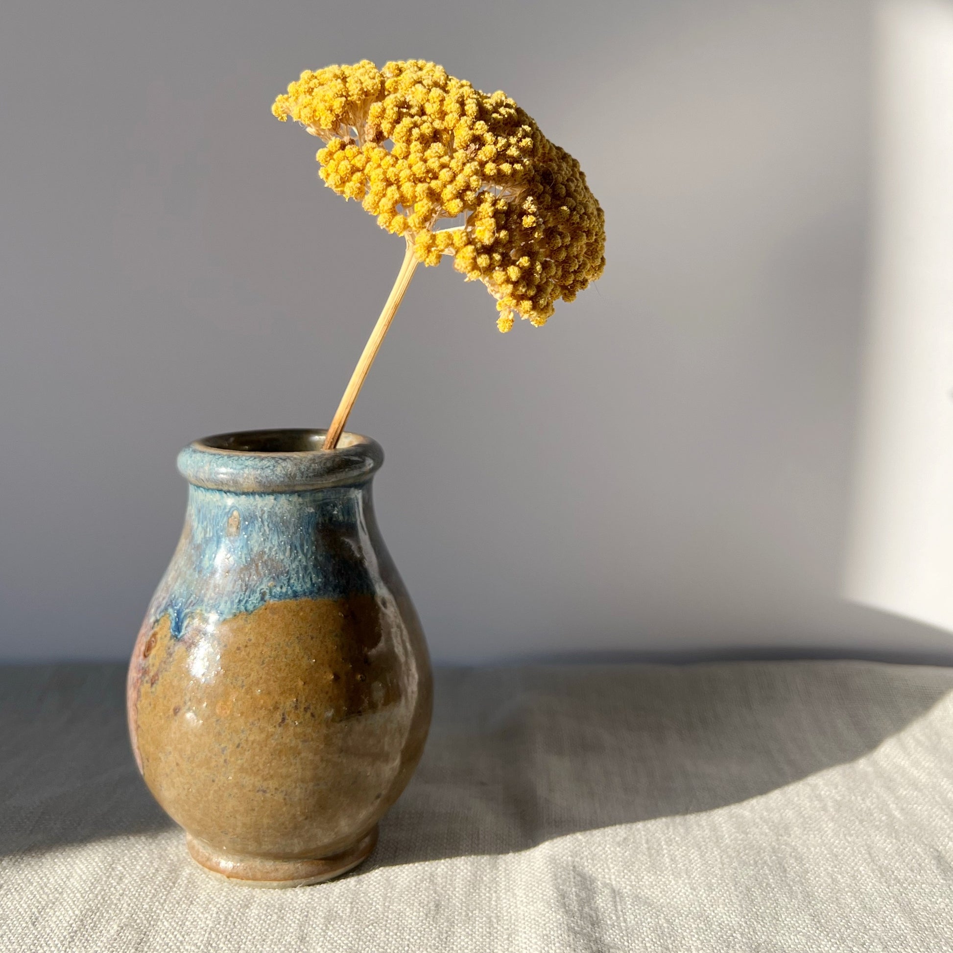 Small antique stoneware vase - Plum & Belle