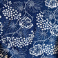 Antique indigo curtain with floral print - Plum & Belle