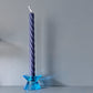 Pair of midnight blue Isla candles Beatrice's Bedroom   