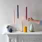 Pair of midnight blue Isla candles Beatrice's Bedroom   