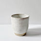 Stoneware beaker, white ceramics Plum & Belle   